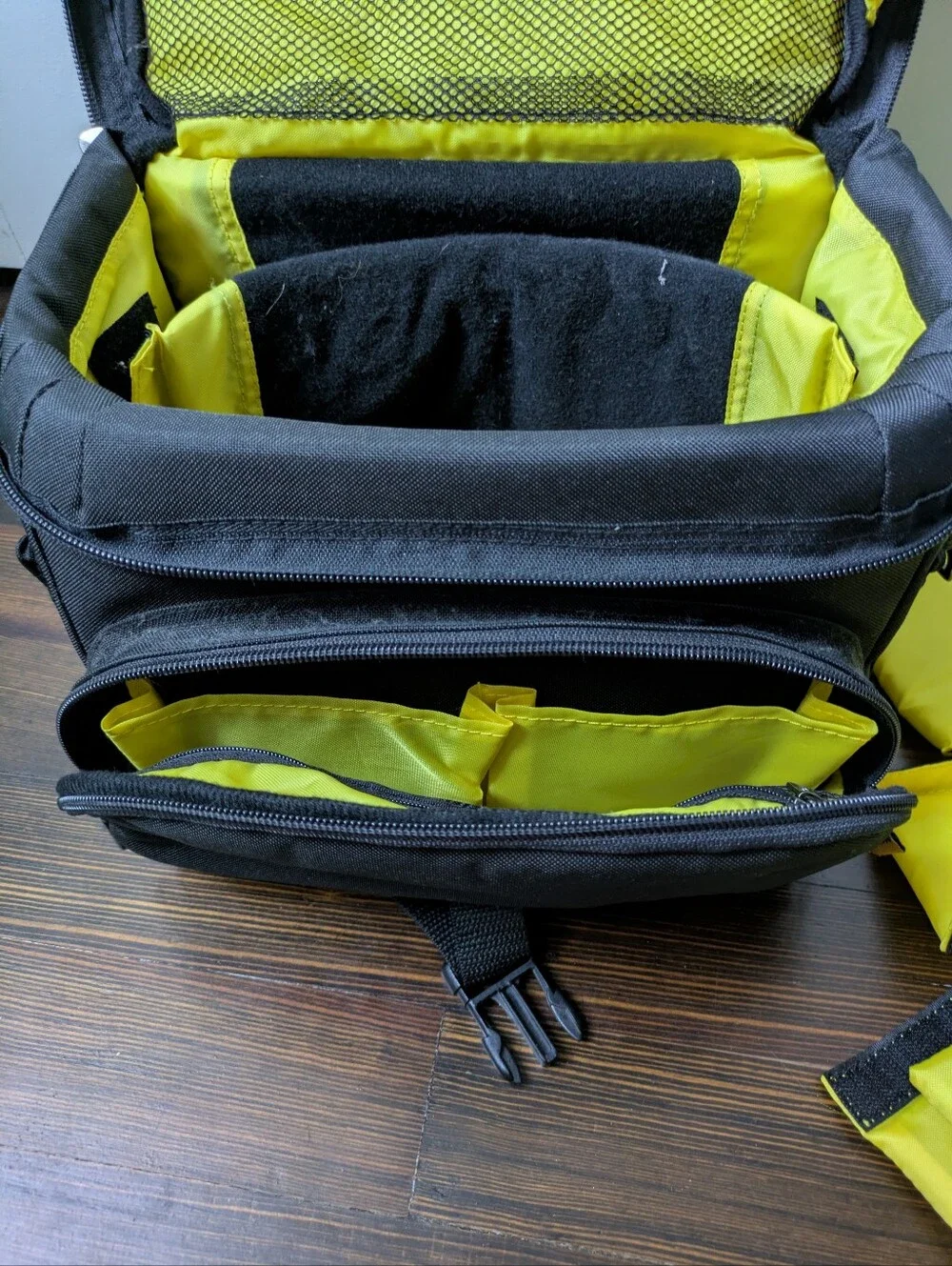 Ape Case Camera Bag, Black With Yellow Lining